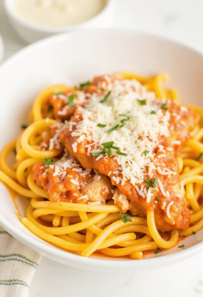 Simple Chicken Parmesan Pasta You’ll Love