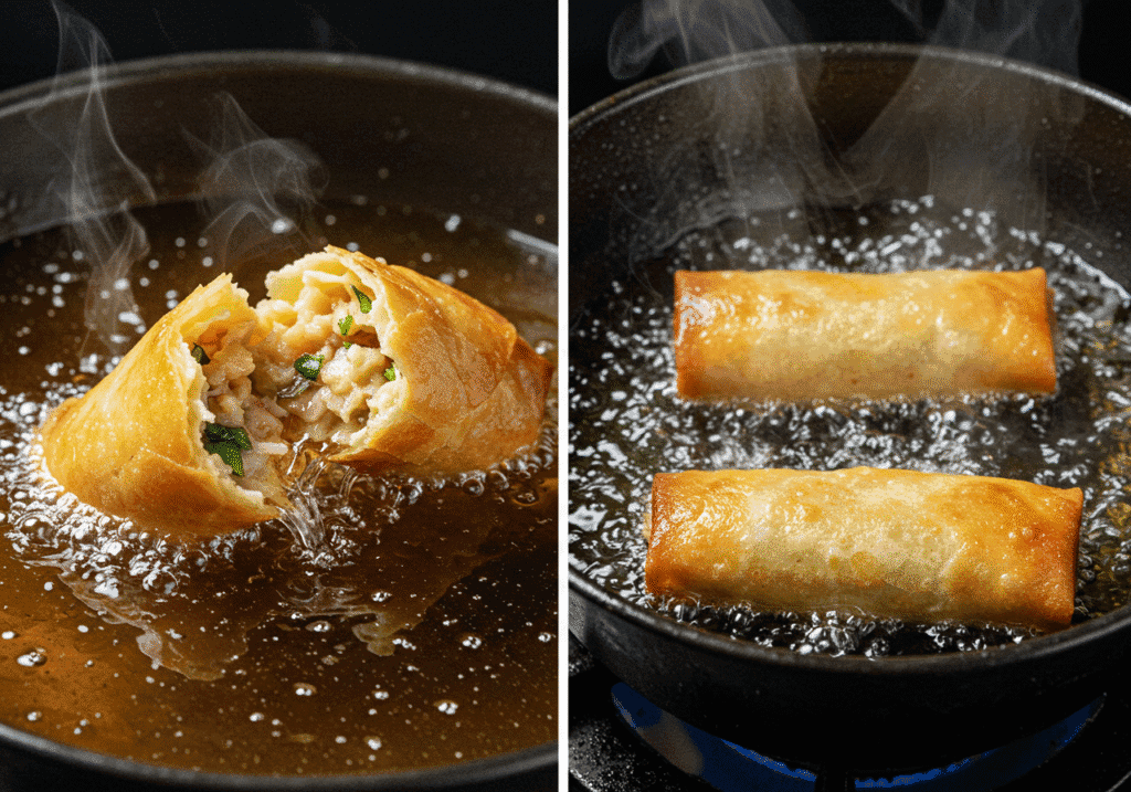 Egg roll final step