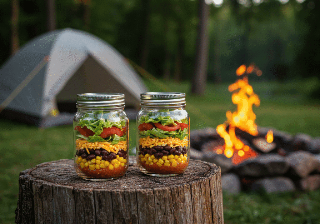 Mason Jar Taco Salad