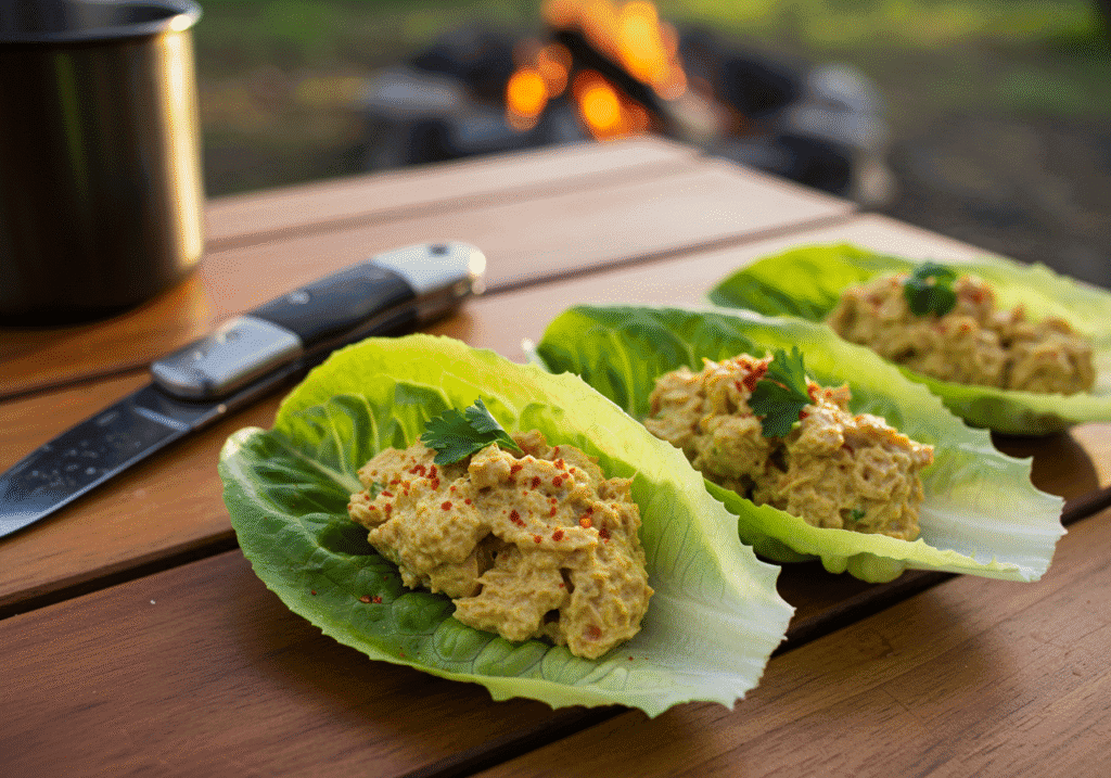 Curried Tuna Lettuce Cups