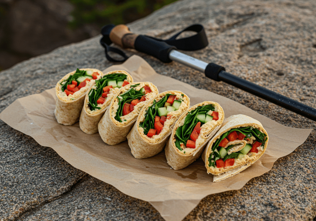 Hummus Veggie Wraps