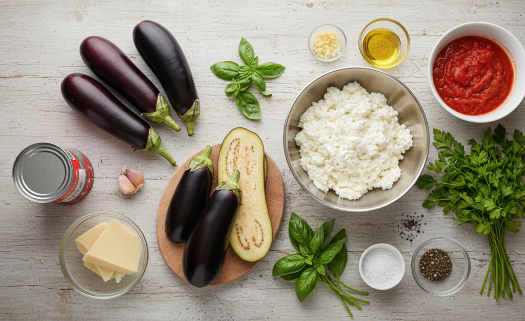 Stuffed Eggplant Rolls ingrediants