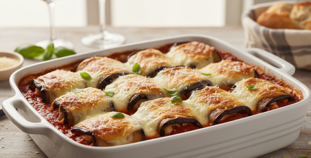 Stuffed Eggplant Rolls