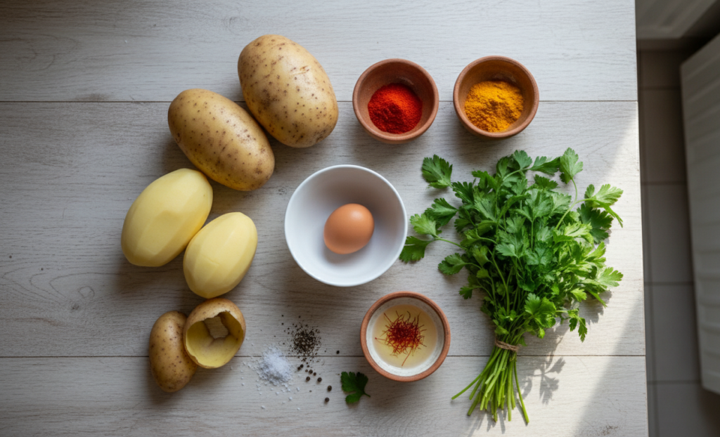 Maakouda Batata ingrediants
