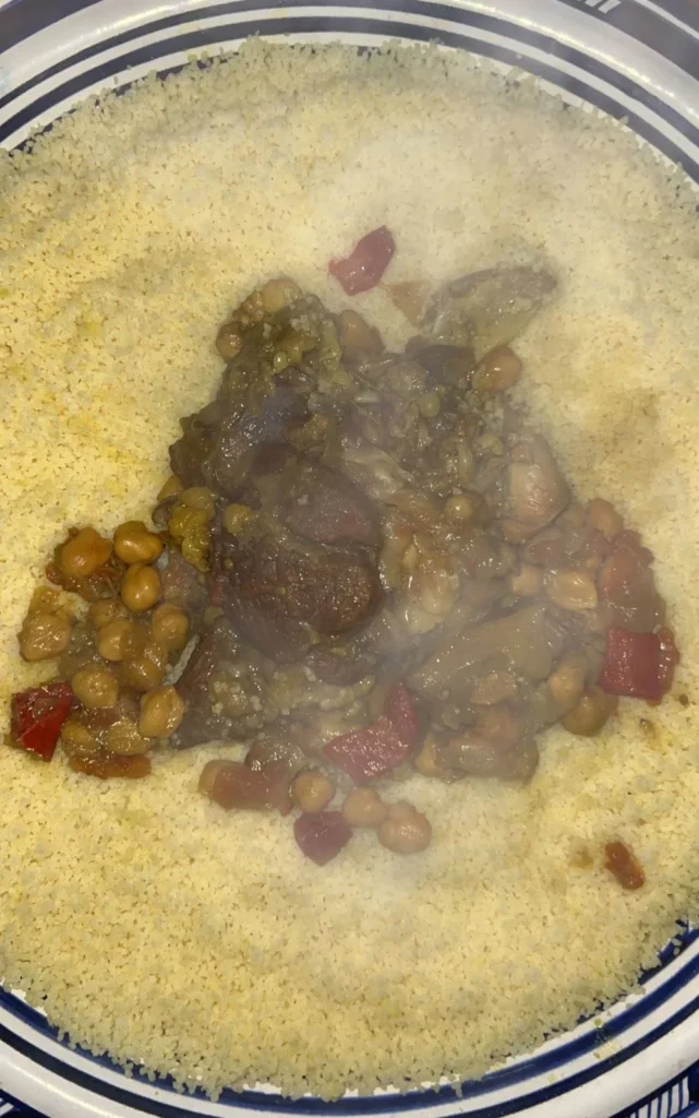 Moroccan Couscous prepa steps